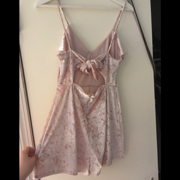 Pink velvet romper from Forever 21 - Picture 1 of 2